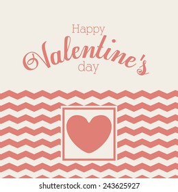 Romantic design over white background, vector illustration