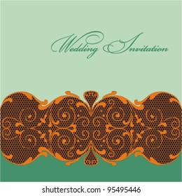 Romantic design for wedding invitation