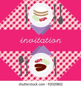 romantic dinner invitation