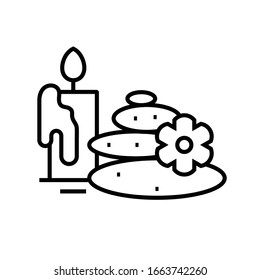 Icono romántico de la línea de la cena, signo de concepto, ilustración del vector contorno, símbolo lineal.