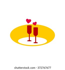 Romantic Dinner Logo Template