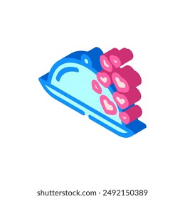 romantic dinner love isometric icon vector. romantic dinner love sign. isolated symbol illustration