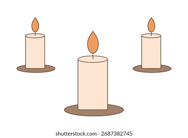Ilustración romántica de mesa de cena con copas de vino y velas