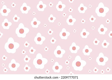 Romantic ditsy seamless patterns vector illustration design It's a form created by freehand merging. Create beautiful fabric patterns designed for print used in the ,wallpaper,paper,fashion industry