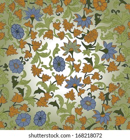 Romantic doodle floral texture. Texture with flowers.  Floral Ornament.