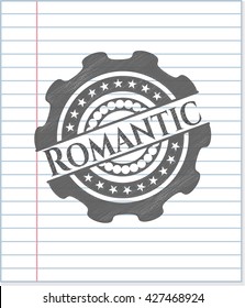 Romantic draw with pencil effect