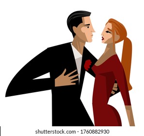 pareja romántica y elegante