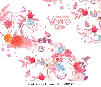 romantic elegant floral background for your design