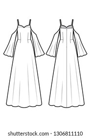 romantic evening dress
