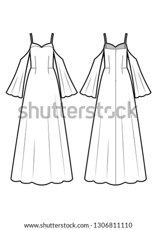 romantic evening dress