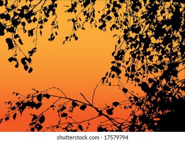 Romantic evening illustration