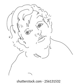 romantic expression female face