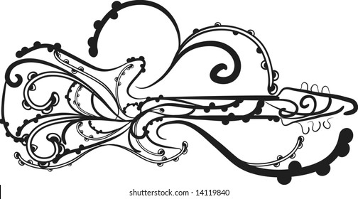 Romantic and expressive electric guitar
