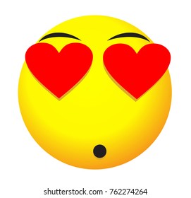 Romantic Face Icon Emoji 