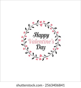 Romantic and Festive Valentine's Day Card Illustration
Valentine's Day Floral Wreath Design with Modern Aesthetics
Heart Shaped Wreath for Valentine's Day Posters and Cards
