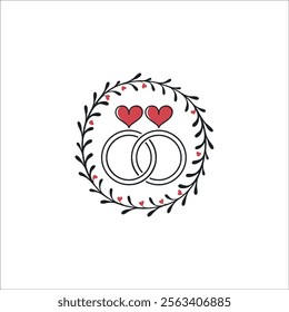 Romantic and Festive Valentine's Day Card Illustration
Valentine's Day Floral Wreath Design with Modern Aesthetics
Heart Shaped Wreath for Valentine's Day Posters and Cards
