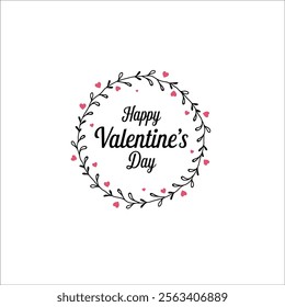 Romantic and Festive Valentine's Day Card Illustration
Valentine's Day Floral Wreath Design with Modern Aesthetics
Heart Shaped Wreath for Valentine's Day Posters and Cards
