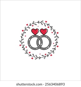 Romantic and Festive Valentine's Day Card Illustration
Valentine's Day Floral Wreath Design with Modern Aesthetics
Heart Shaped Wreath for Valentine's Day Posters and Cards
