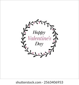 Romantic and Festive Valentine's Day Card Illustration
Valentine's Day Floral Wreath Design with Modern Aesthetics
Heart Shaped Wreath for Valentine's Day Posters and Cards
