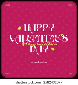 A romantic and festive vector featuring hearts and glowing accents in red, pink, and neon. Perfect for cards, posters, and social media. Fully editable and scalable for any project.