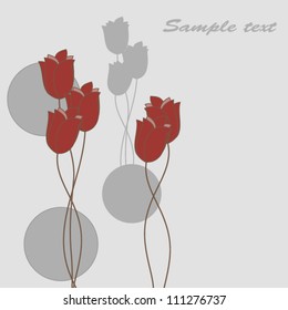Romantic floral background