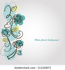 Romantic floral background