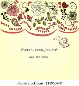  Romantic floral background