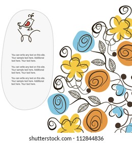 Romantic floral background