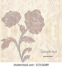 Romantic floral background