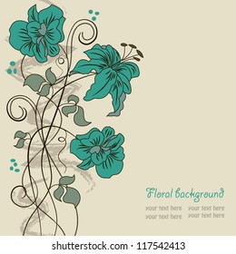 Romantic floral background