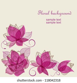 Romantic floral background