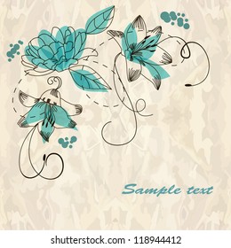 Romantic floral background