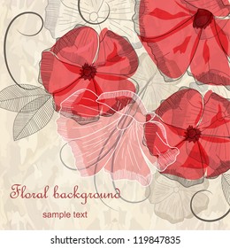 Romantic floral background