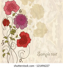 Romantic floral background