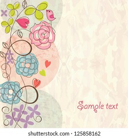 Romantic floral background