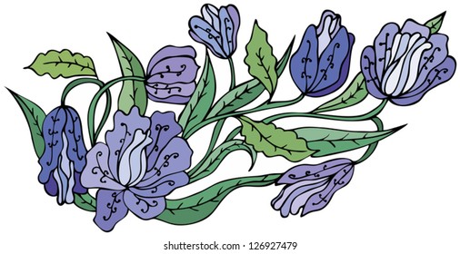romantic floral background