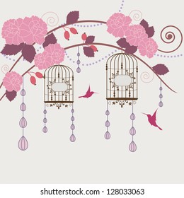Romantic floral background