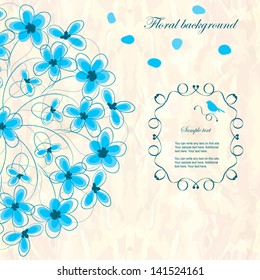 Romantic floral background