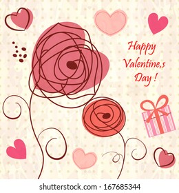 Romantic floral background