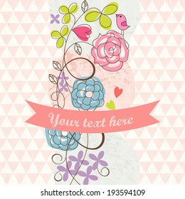 Romantic floral background