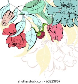 Romantic floral background