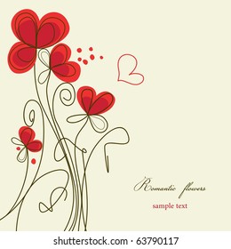 Romantic floral background