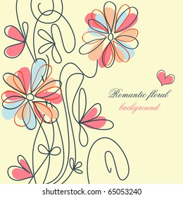 Romantic floral background