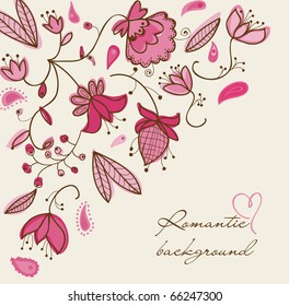 Romantic floral background