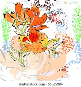 Romantischer floraler Hintergrund