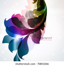 fondo floral romántico