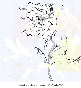 Romantic floral background