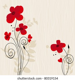 Romantic floral background