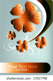 romantic floral background for text