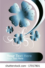 romantic floral background for text